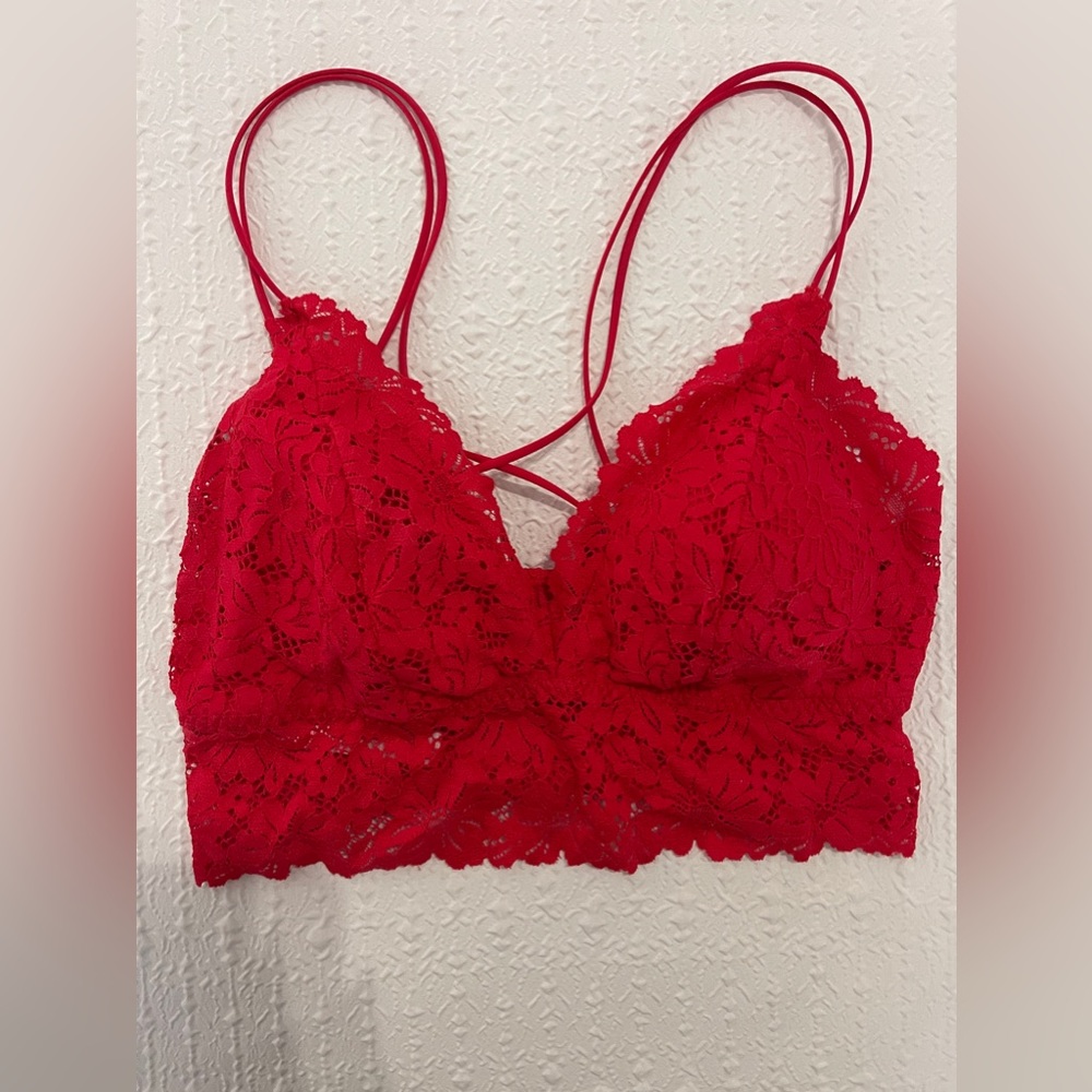 NWT Victoria Secret lace red